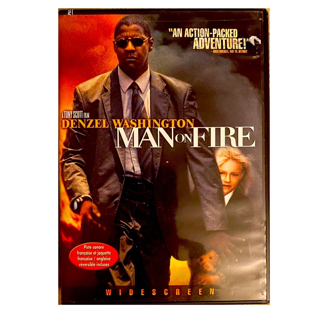 6/$15 DVD: Man on Fire 2004 ‧ Action/Thriller Widescreen Denzel Washington